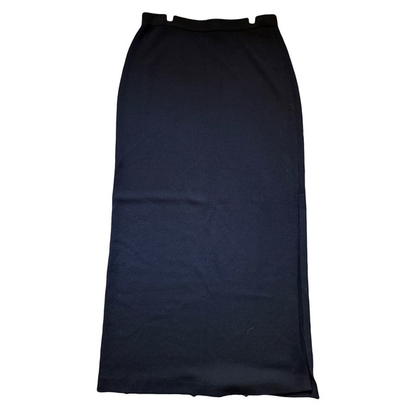St. John Basics Black Knit Maxi Skirt – Size 14 - Picture 2 of 6